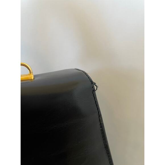 VTG Authentic Gucci Lady Lock 2Way Leather Top Leather Handbag 90s Y2K Old Money - Picture 14 of 16